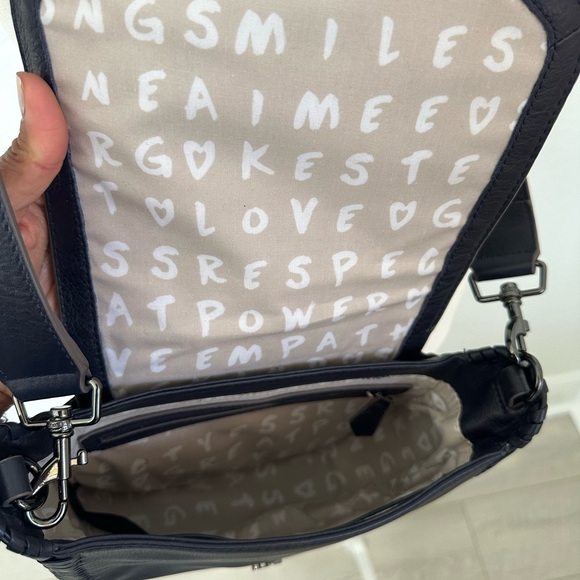 Aimee Kestenberg All For Love Leather Crossbody Bag in Ink Blue